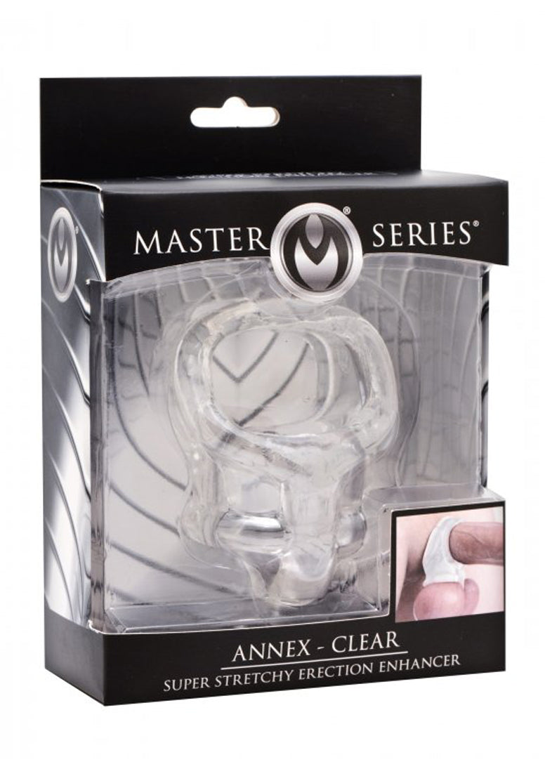 Master Series - Annex Hodenteiler und Penisring transparent