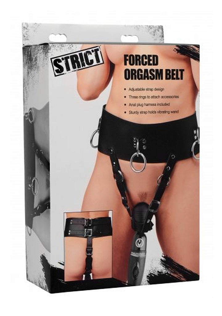 Strict - Forced Orgasm Gürtel für Wand Vibrator schwarz