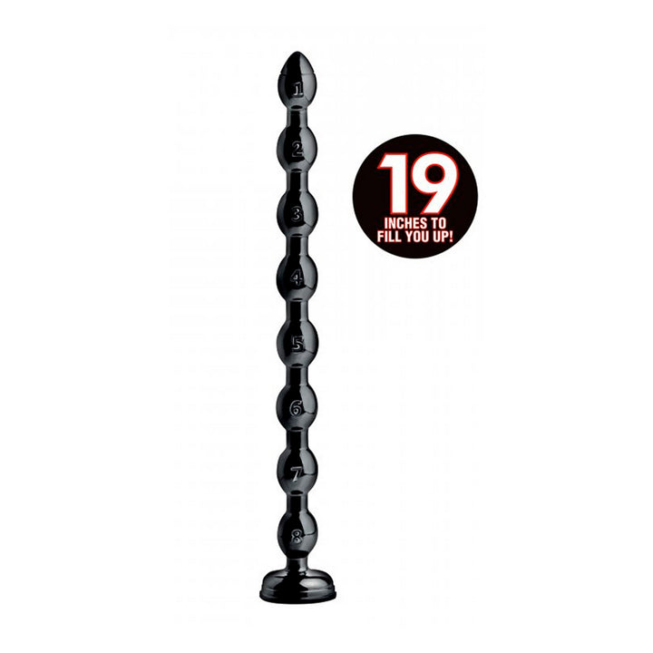 Hosed - Analschlange "Beaded" - schwarz