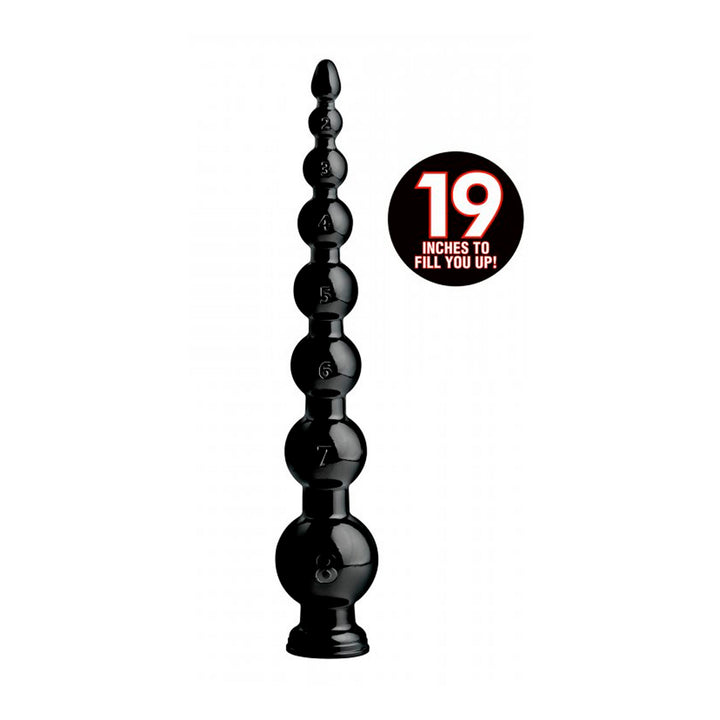 Hosed - Analschlange "Graduaded Beaded" - schwarz