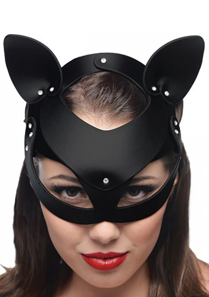 Master Series - Bad Kitten Katzenmaske aus Leder