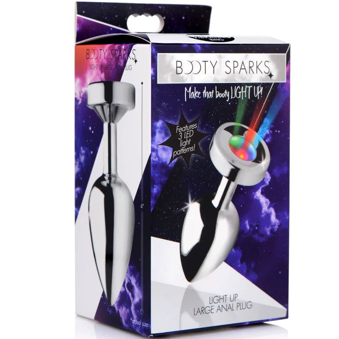 Booty Sparks - "Light Up" Analplug silber groß