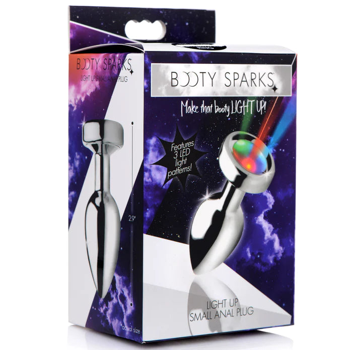 Booty Sparks - "Light Up" Analplug silber klein