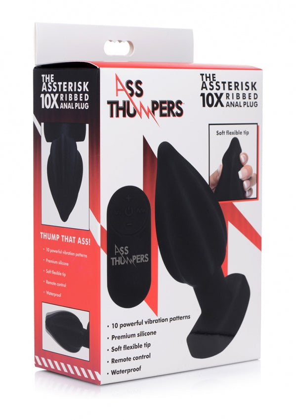 Ass Thumpers - gerippter Vibrating Anal Plug