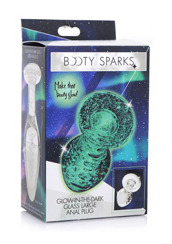 Booty Sparks - "Glow in the Dark" Analplug aus Glas groß