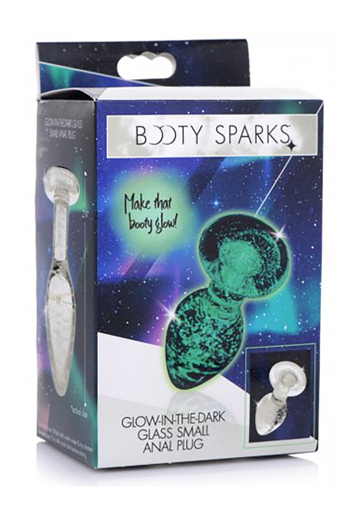 Booty Sparks - "Glow in the Dark" Analplug aus Glas klein