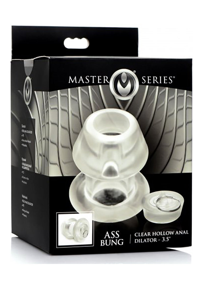 Master Series -  Ass Bung Anal Dilator mit Verschluss  groß transparent