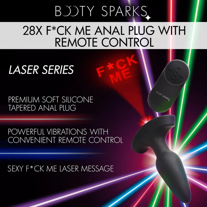 Booty Sparks - Laser "Fuck Me" Analplug klein mit FB