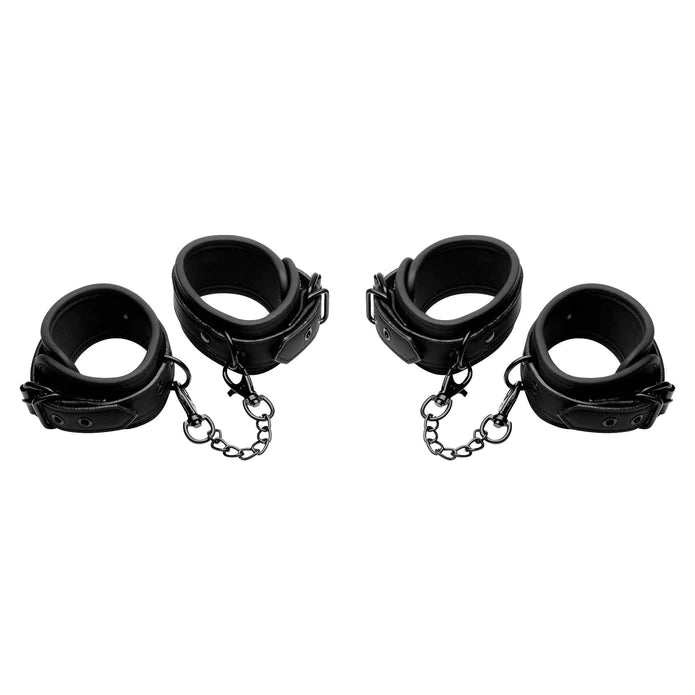 Master Series - Kinky Komfort Hand- und Knöchel Fessel Set