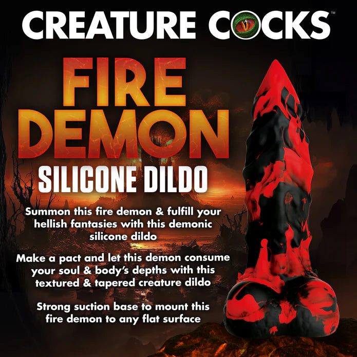 Creature Cocks - Fire Demon Dildo