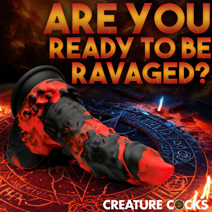 Creature Cocks - Fire Demon Dildo