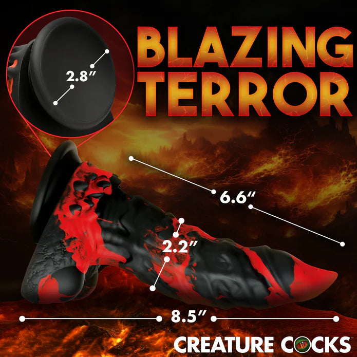 Creature Cocks - Fire Demon Dildo