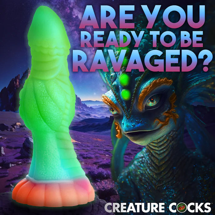 Creature Cocks - Galactic Cock Glow in the Dark Dildo 23 cm