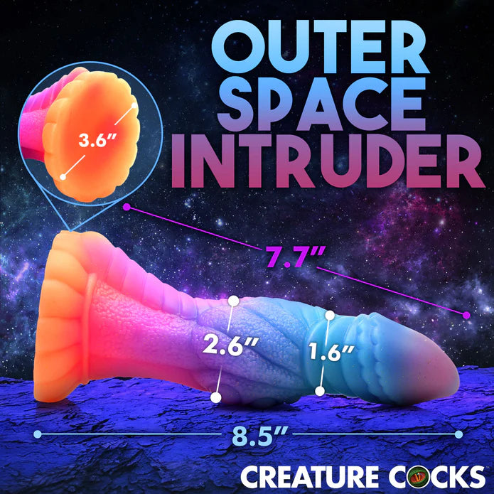 Creature Cocks - Galactic Cock Glow in the Dark Dildo 23 cm