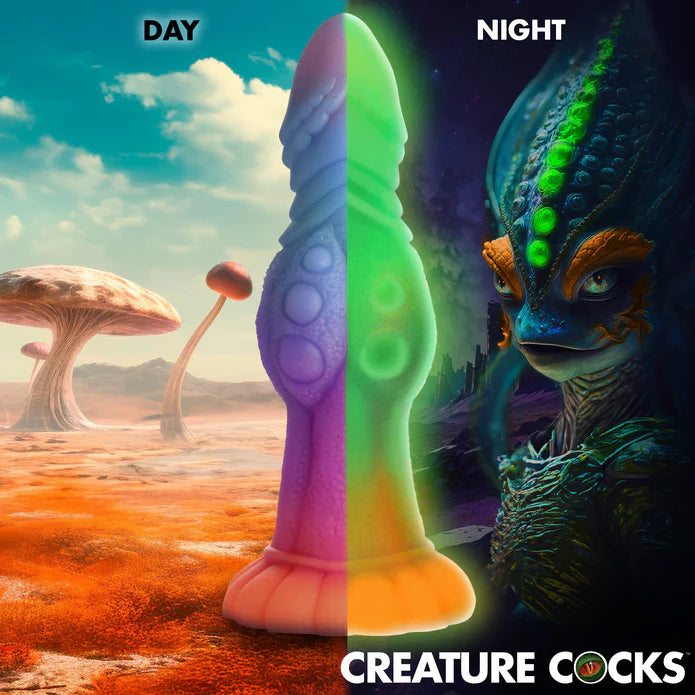 Creature Cocks - Galactic Cock Glow in the Dark Dildo 23 cm