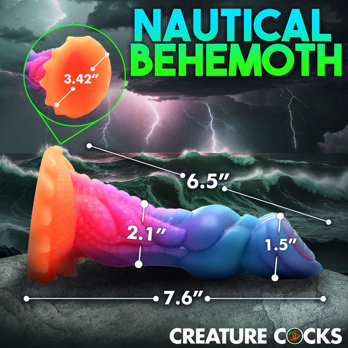 Creature Cocks - Aqua CockGlow in the Dark Dildo 19 cm