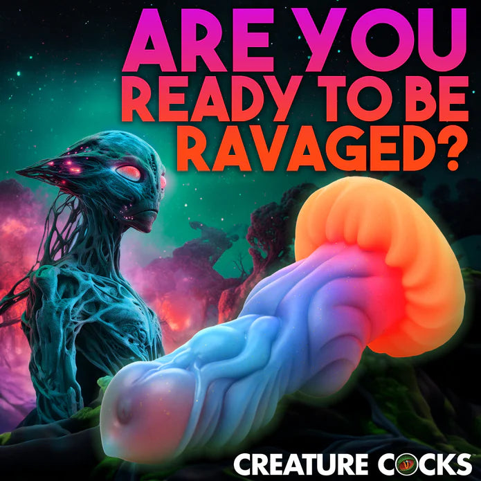 Creature Cocks - Alien Invader Glow in the Dark Dildo 20 cm