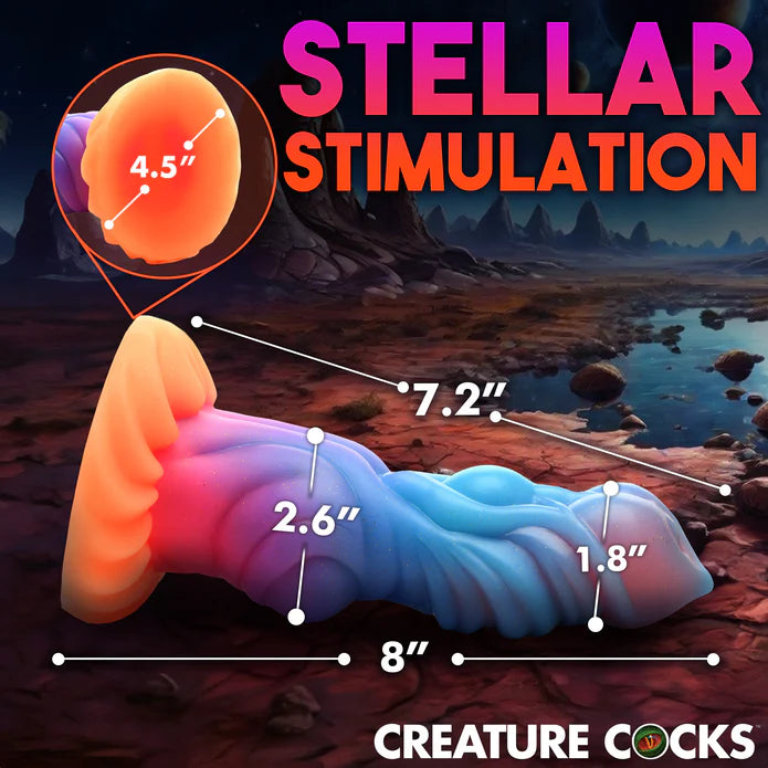 Creature Cocks - Alien Invader Glow in the Dark Dildo 20 cm