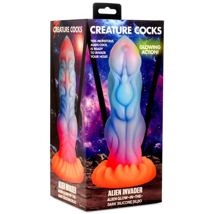 Creature Cocks - Alien Invader Glow in the Dark Dildo 20 cm