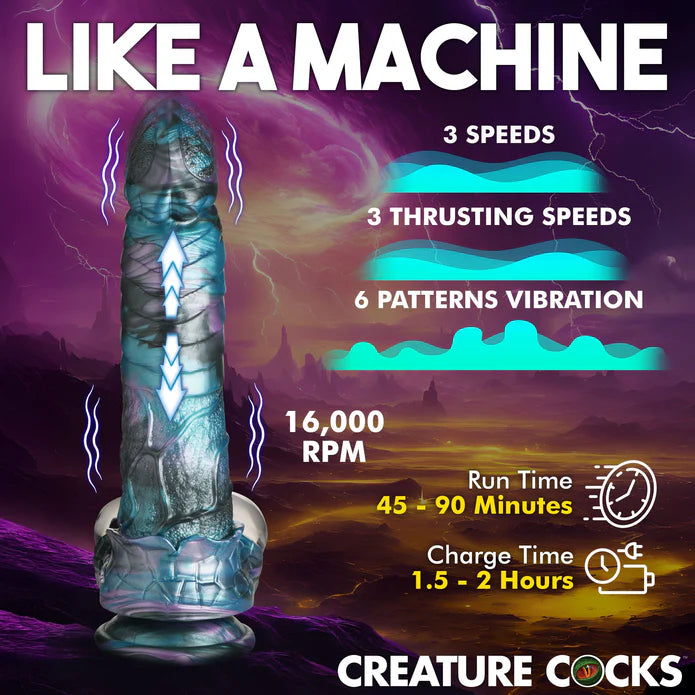 Creature Cocks - Astro-Thrust stoßender & vibrierender Dildo