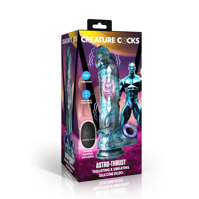 Creature Cocks - Astro-Thrust stoßender & vibrierender Dildo