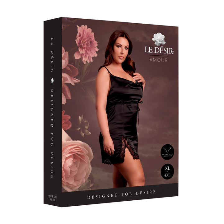 Minikleid mit freiem Rücken von Le Désir schwarz Queensize