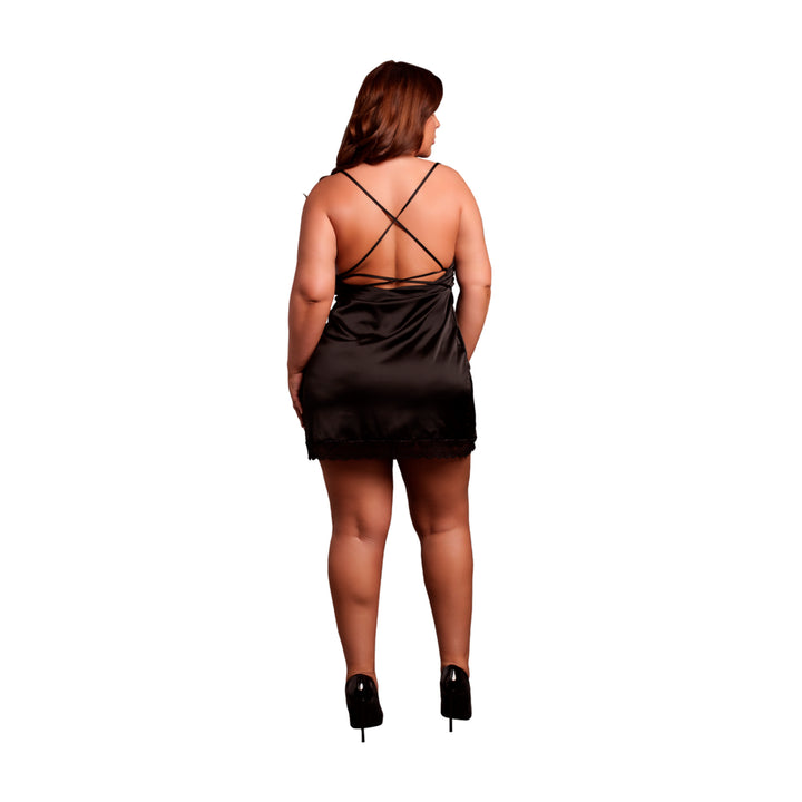 Minikleid mit freiem Rücken von Le Désir schwarz Queensize
