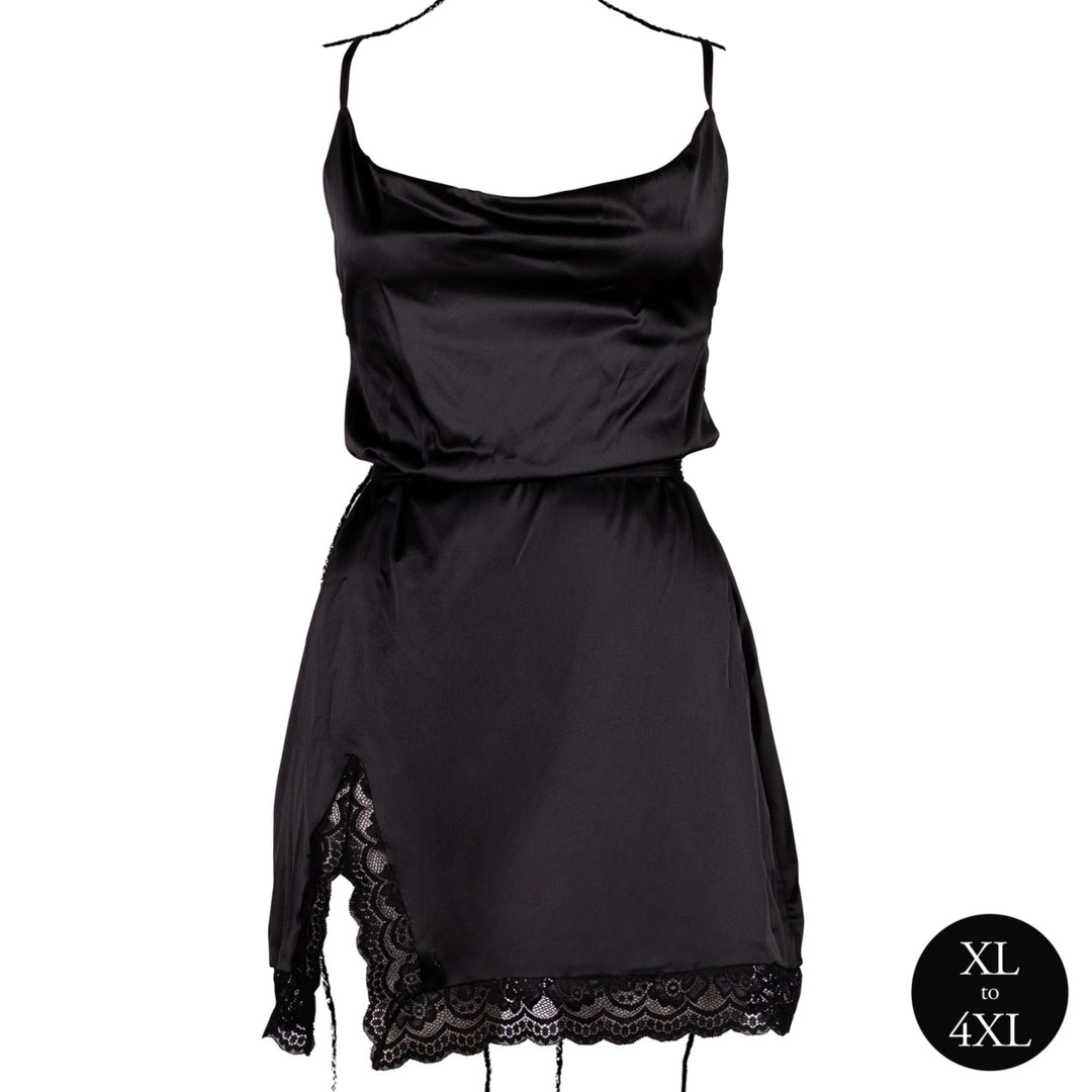 Minikleid mit freiem Rücken von Le Désir schwarz Queensize
