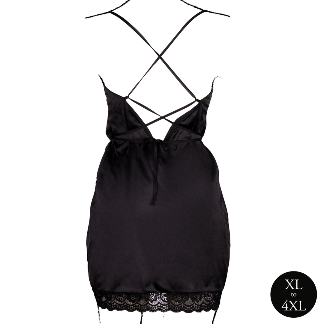 Minikleid mit freiem Rücken von Le Désir schwarz Queensize