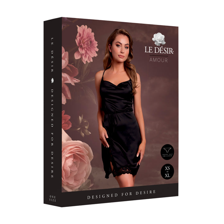 Minikleid mit freiem Rücken von Le Désir schwarz
