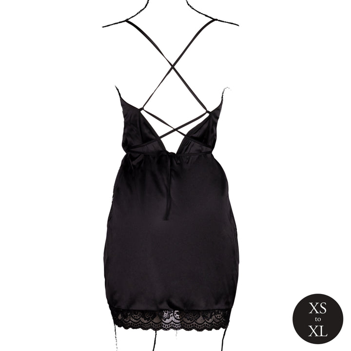 Minikleid mit freiem Rücken von Le Désir schwarz