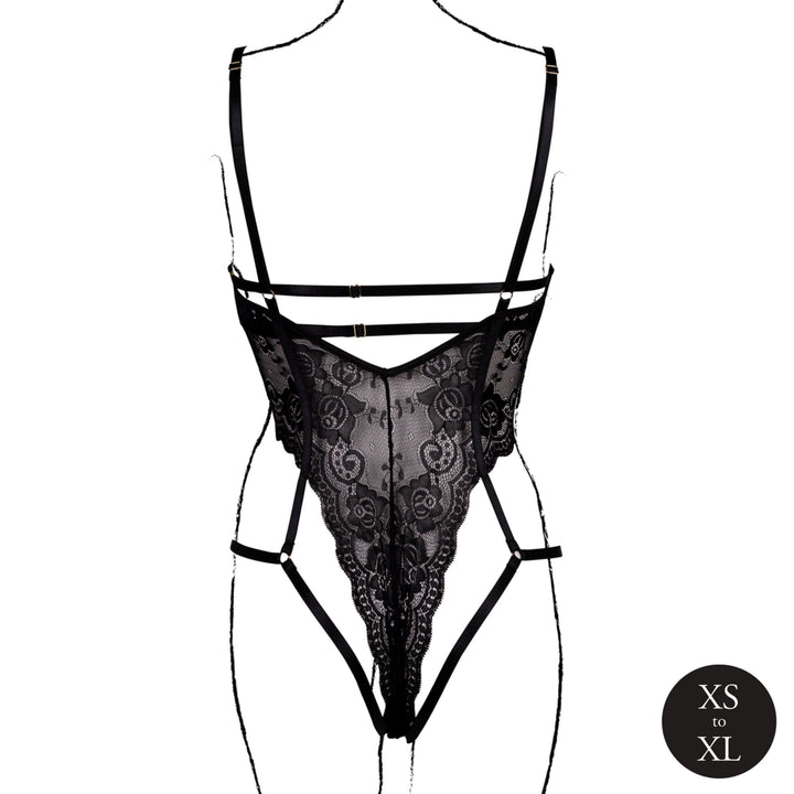 Body aus Spitze mit Bügel-Cups von Le Désir schwarz