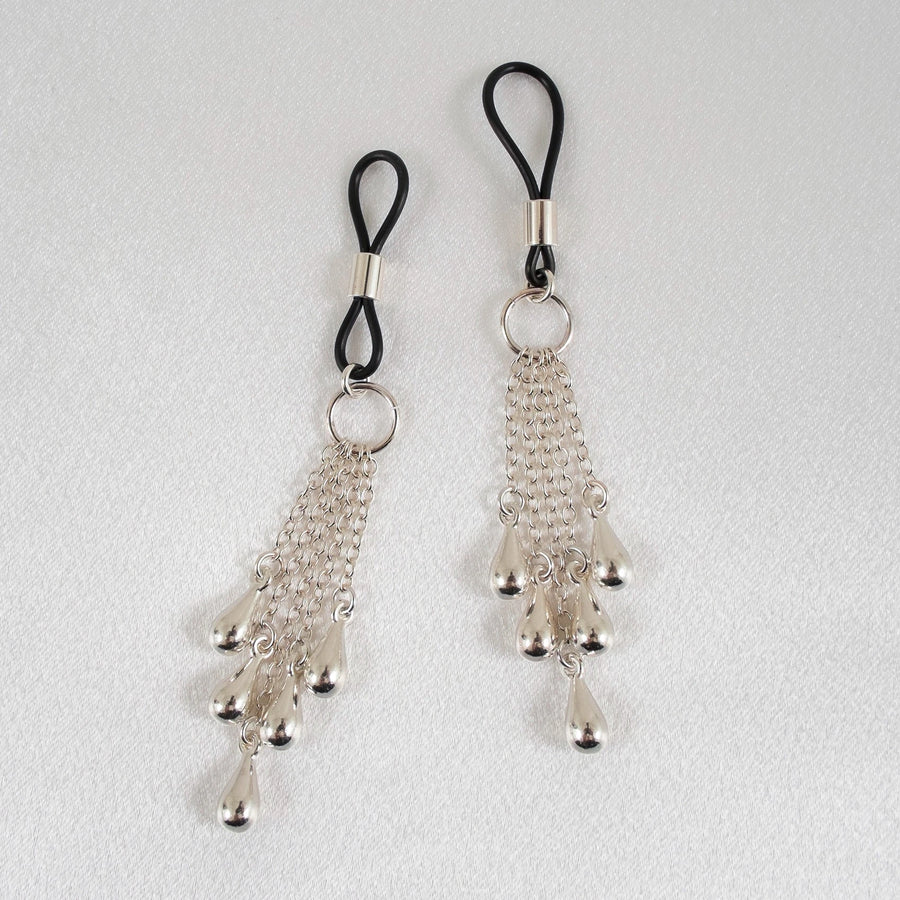 KS - Brustkette Perlentropfen – Silber Luxus