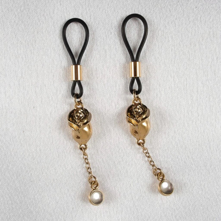 KS - Brustjuwelen Rosen der Liebe Gold – Eleganter Körperschmuck