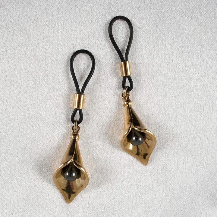 KS - Brustschmuck vergoldet – erotische Nippel-Juwelen