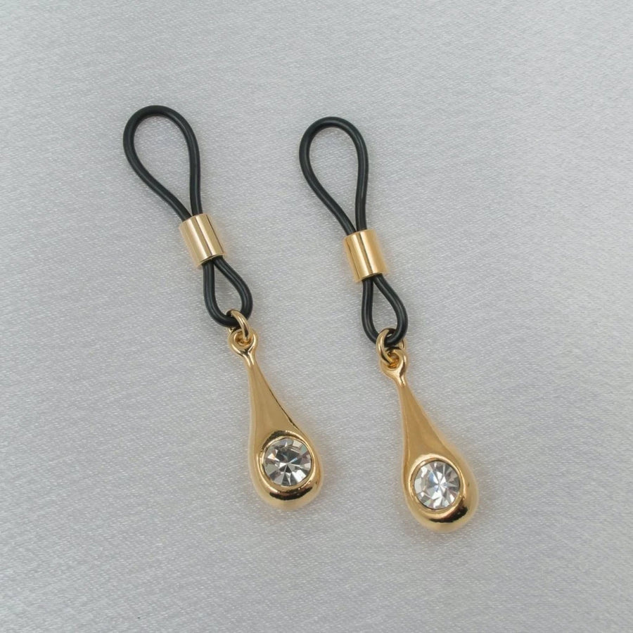 KS - Brustanhänger Gold & Diamant – Tropfenform - Gold