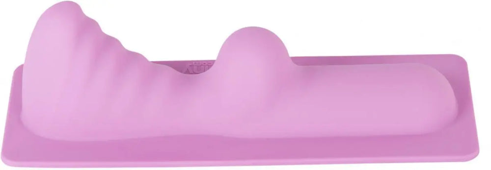 Motorbunny Aufsatz Mount Gushmore in zartem Rosa, hochwertiges Silikon mit geschwungener Textur und ergonomischer Form