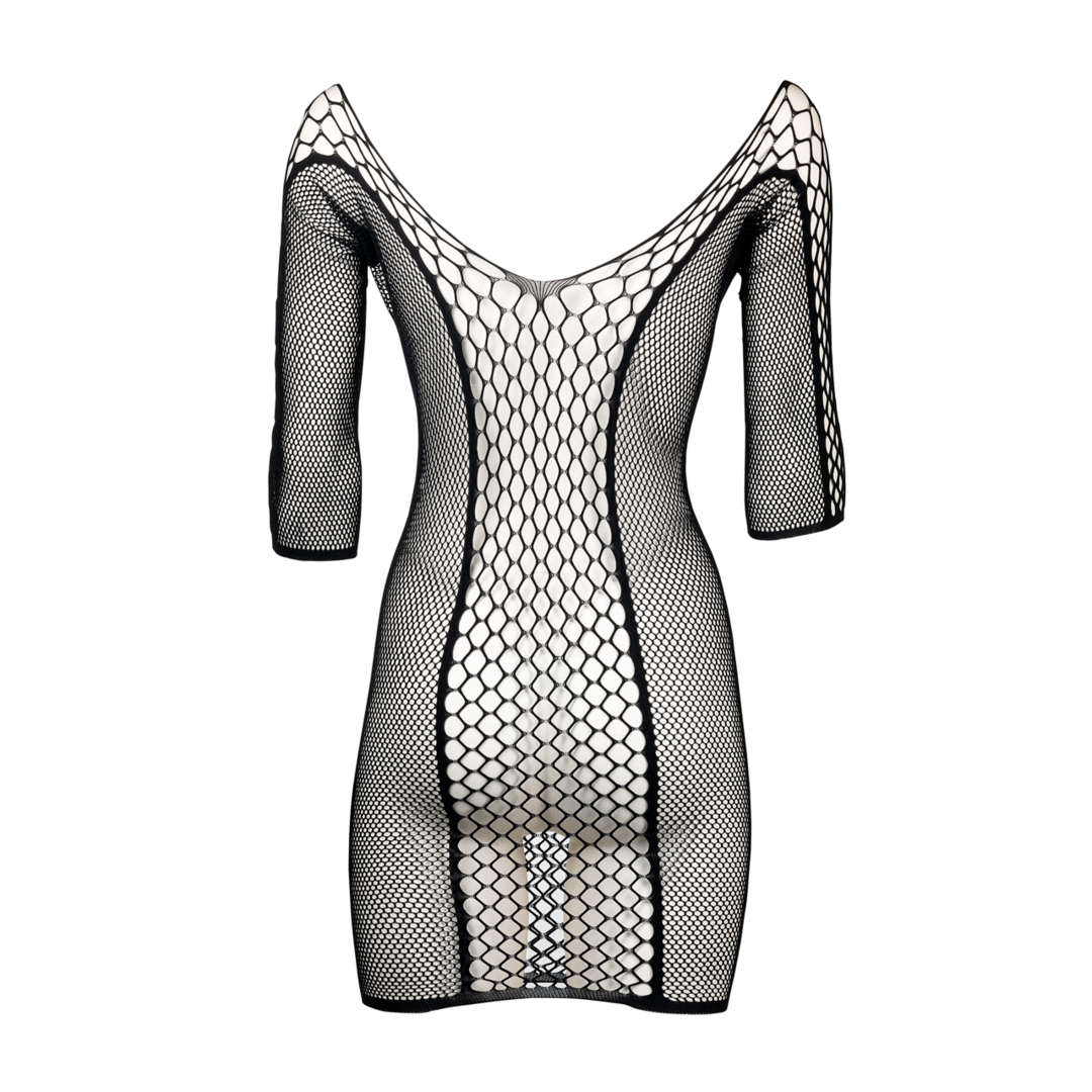 Minikleid Duo Net schulterfrei von Le Désir schwarz