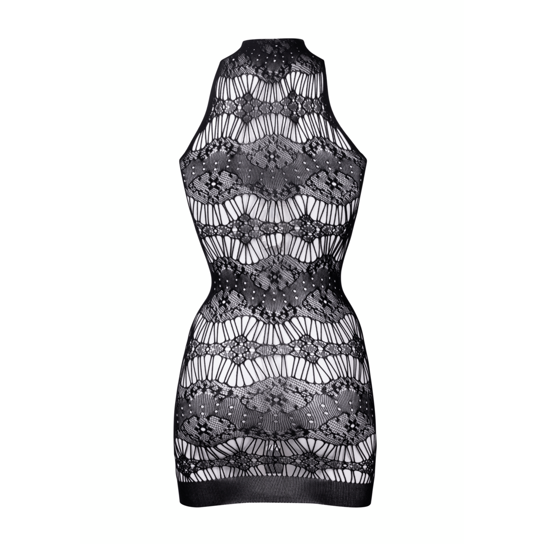 Mini-Kleid mit gekreuztem Ausschnitt von Le Désir schwarz