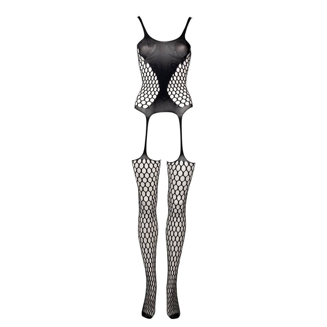 Bodystocking in Netzstruktur "Fence" von Le Désir schwarz