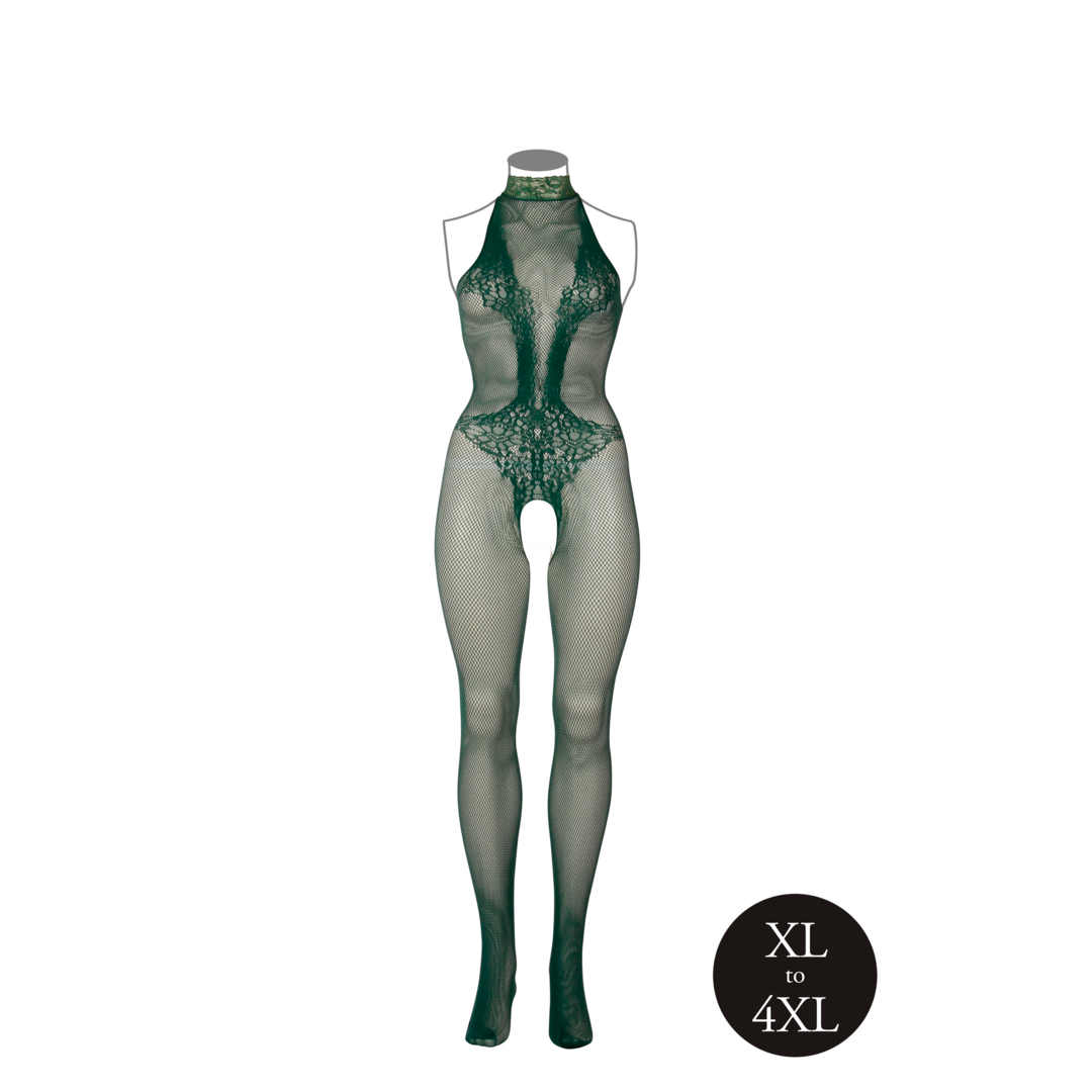 Bodystocking "Spitze" von Le Désir grün Queensize