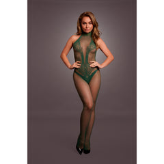 Bodystocking "Spitze" von Le Désir grün