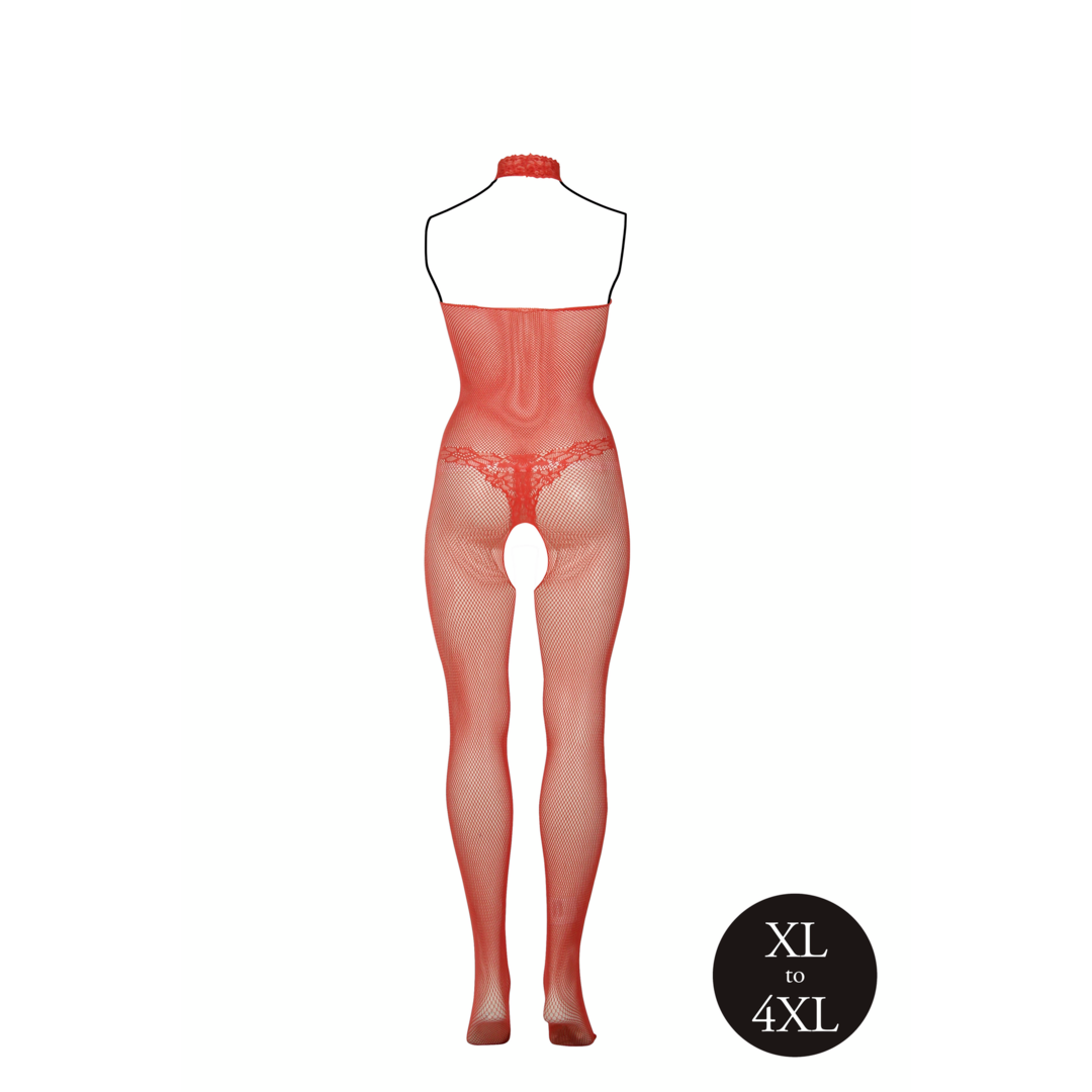Bodystocking "Spitze" von Le Désir rot Queensize