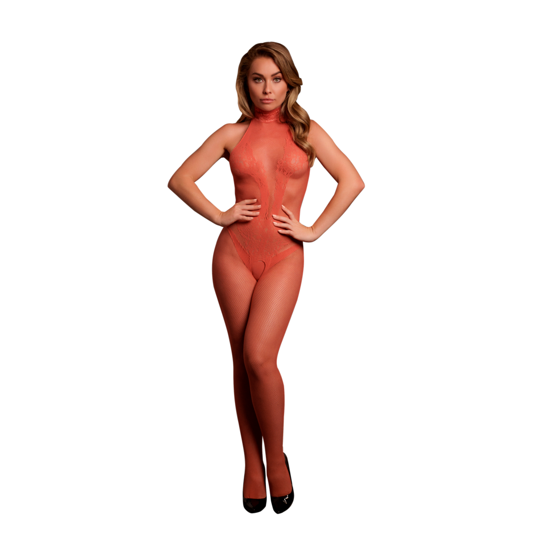 Bodystocking "Spitze" von Le Désir rot