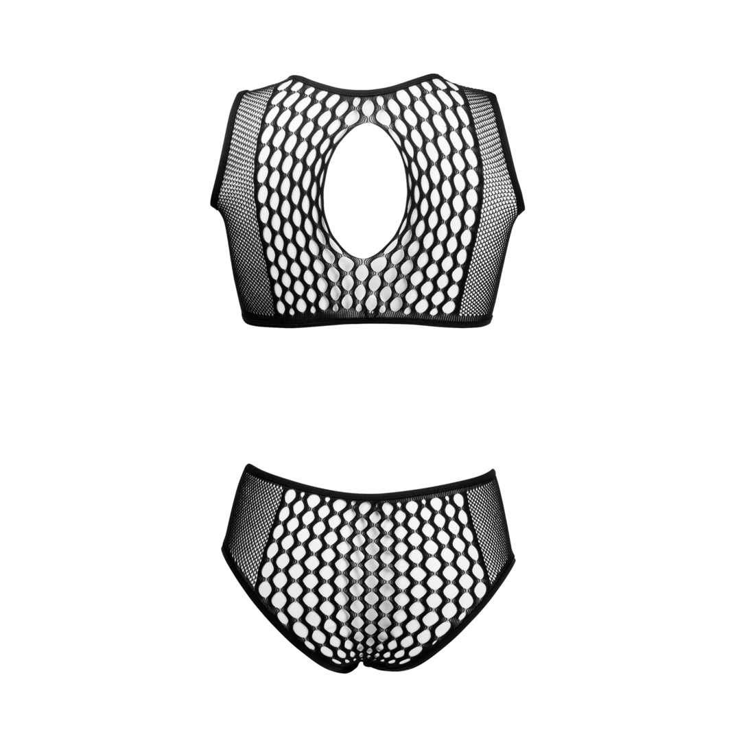 Duo Net Key-Hole BH-Set von Le Désir schwarz