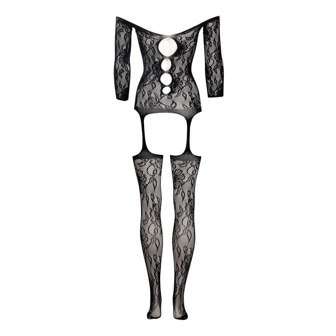 Bodystocking Criss Cross Neck II von Le Désir schwarz