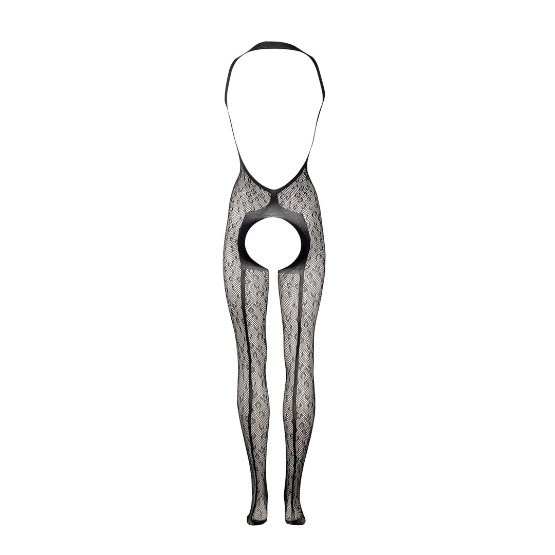 Bodystocking in Netzstruktur "Leopard" von Le Désir schwarz