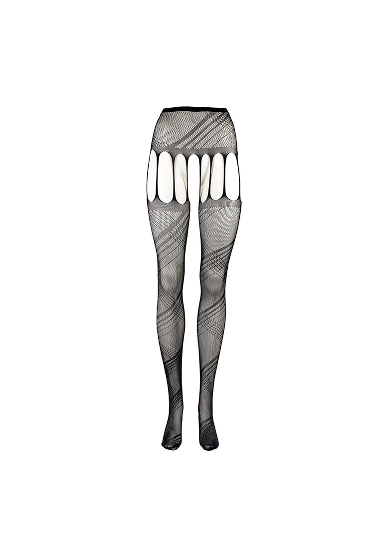 Strumpfhose mit offenem Schritt von Le Désir schwarz