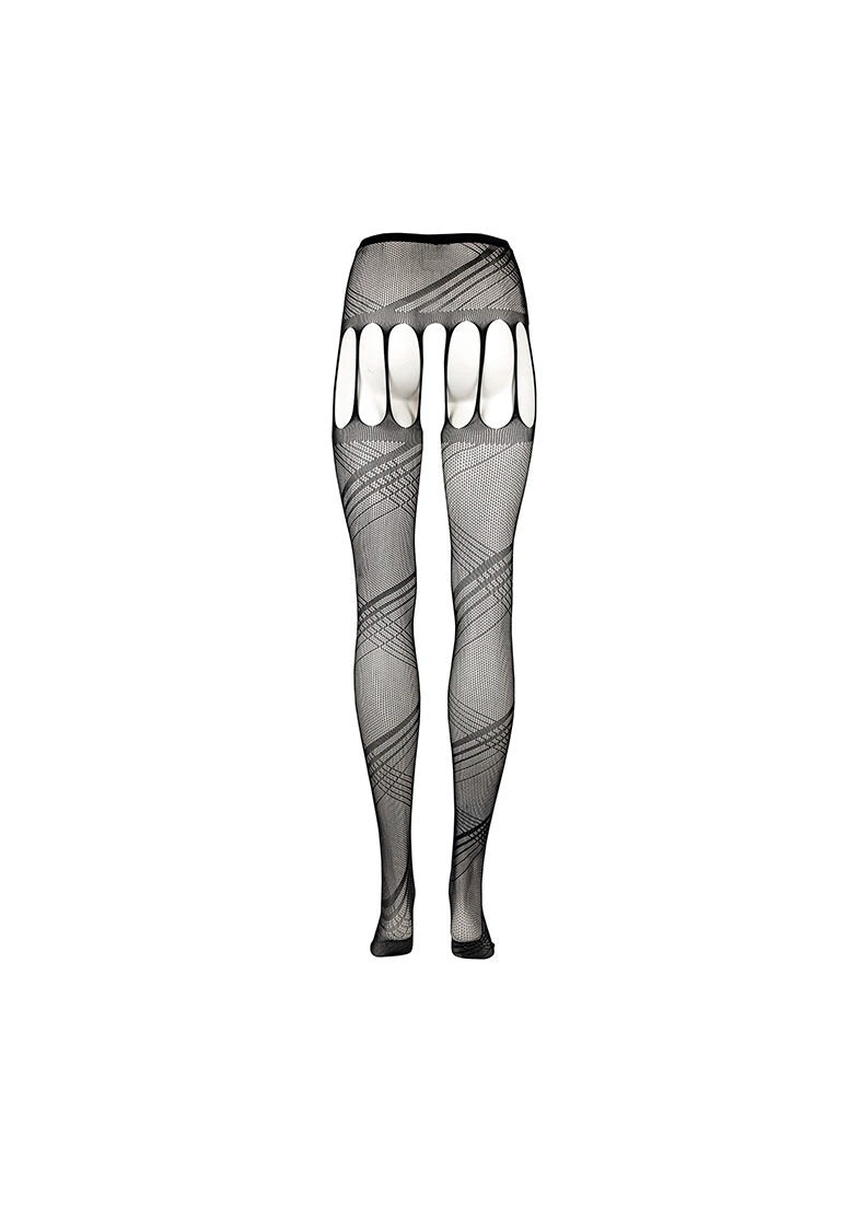Strumpfhose mit offenem Schritt von Le Désir schwarz