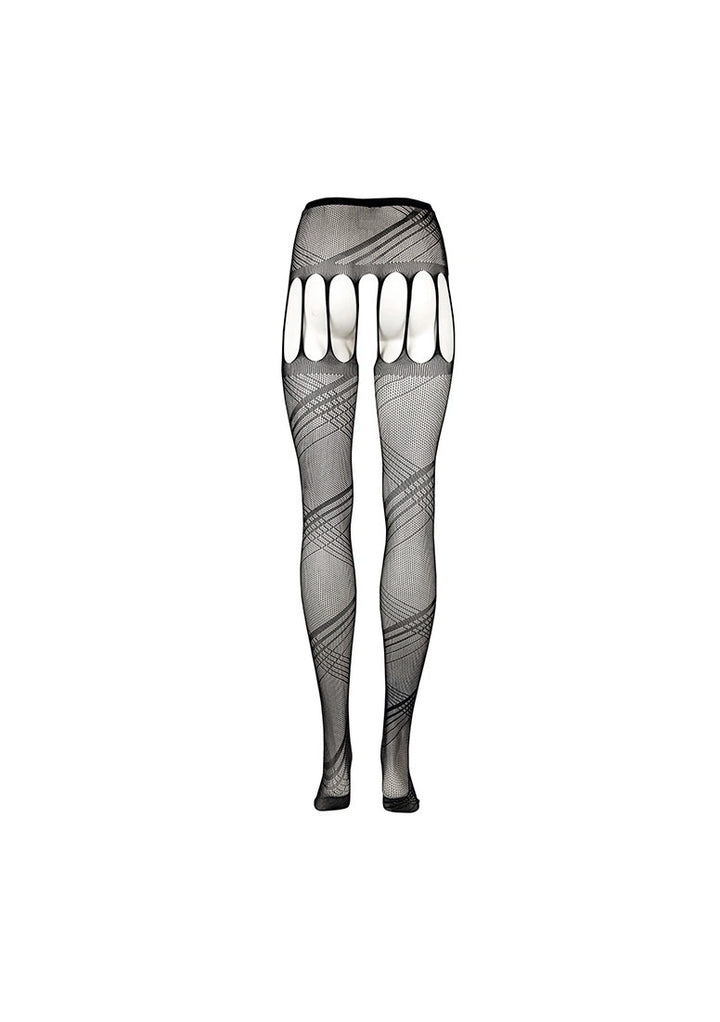 Strumpfhose mit offenem Schritt von Le Désir schwarz